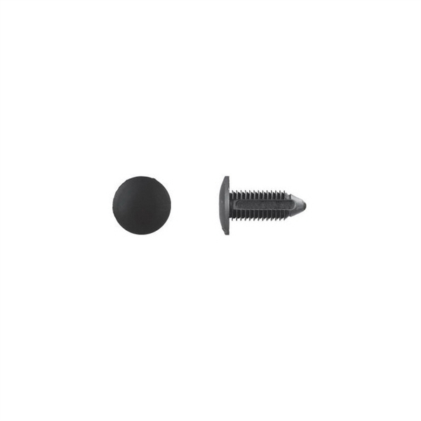 Disco Automotive Hardware 5648MT Bumper Fascia Retainer, 22 mm Dia Head x 30 mm L Stem x 25/64 in Hole, Nylon, Black