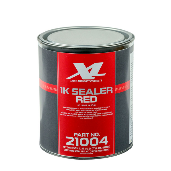 Excel Auto Body Products 1K Sealer, Red, Quart