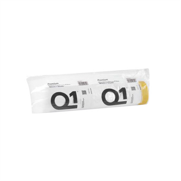 PPM Q1 Products MDF0260 Premium Masking Drop Film, 25 yd L x 60 cm W, HDPE, Sun Yellow (Tape), Clear (Film)
