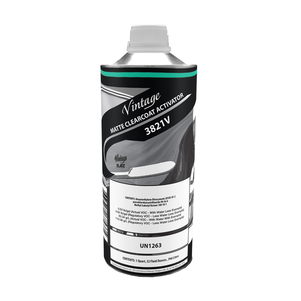 Vintage Flatz CP3821-16 Regular Speed Clearcoat Activator, 0.5 pt Can, Colorless, Liquid, Use With: European Clearcoats