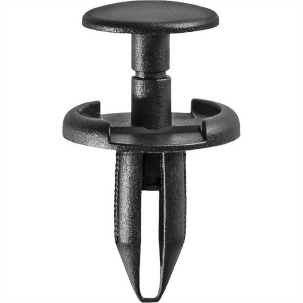 AUVECO AP19639 Push-Type with Closed End Fender and Front Bumper Cover Retainer, 17 mm Dia Head, Nylon, Black