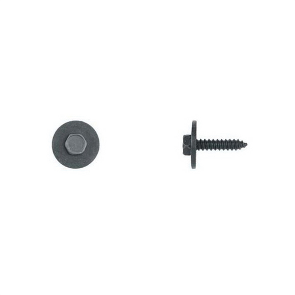 Disco Automotive Hardware 5550PK Trim Screw, M4.2 x 1.41 mm x 20 mm L x 7 mm Indented Hex Head, Black
