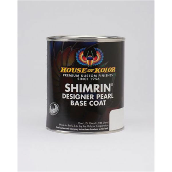 House Of Kolor SHIMRIN PBC44-Q01 Designer Pearl Series Universal Basecoat, 1 qt Can, Snowhite