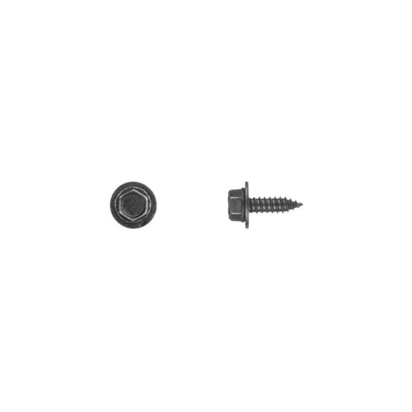 Disco Automotive Hardware 5950PK Hex Head Sems Sheet Metal Screw, M6.3 x 1.81 mm x 20 mm L x 10 mm Hex Head, Black