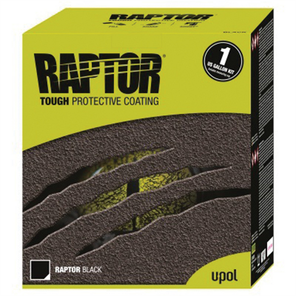 U Pol Products 0820G National Rule Raptor Kit, 1 gal, Black, 125 sq-ft Coverage