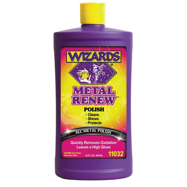 Wizards Products Metal Renew 11032 Polish, 32 oz Squeeze Bottle, Off-White