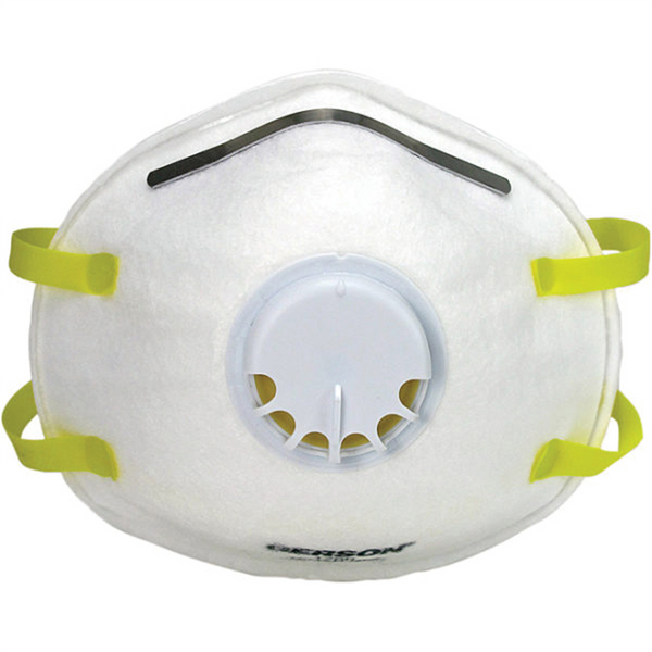 Gerson Co. 081740 General Purpose Particulate Respirator with Valve, One Size Fits All, N95