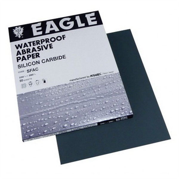 Eagle Abrasives, Inc. KOVAX 102-0500 Sanding Sheet, 9 in W x 11 in L, 500 Grit, P500-A Grade, Silicon Carbide
