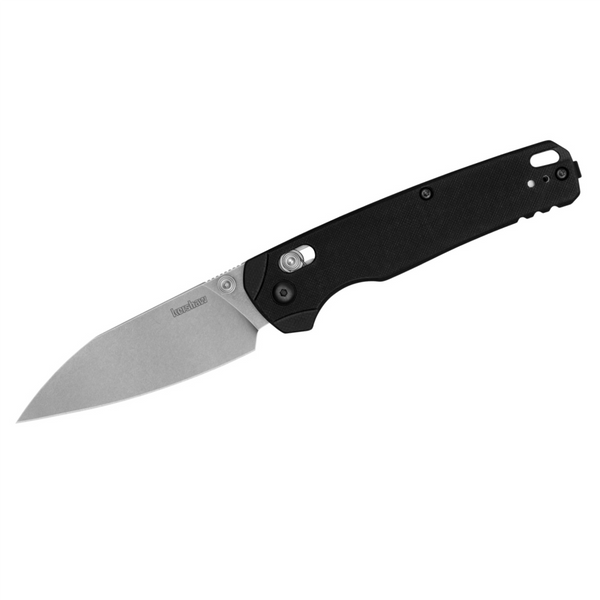 Kershaw Bel Air XL Manual Folding Pocket Knife with MagnaCut Blade and G10 Handle - Black