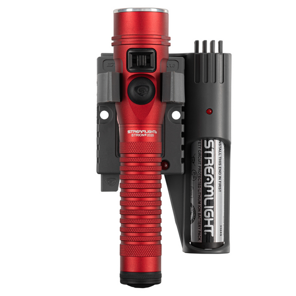 Streamlight 1200 Lumen Strion 2020 Flashlight - 120V/100VAC/12V DC PiggyBack - Red