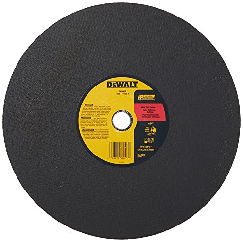 DeWalt DW8003 14 x 3/32 x 7/64 x 1 Stud Cutter Chop Saw Wheel, Light Metal