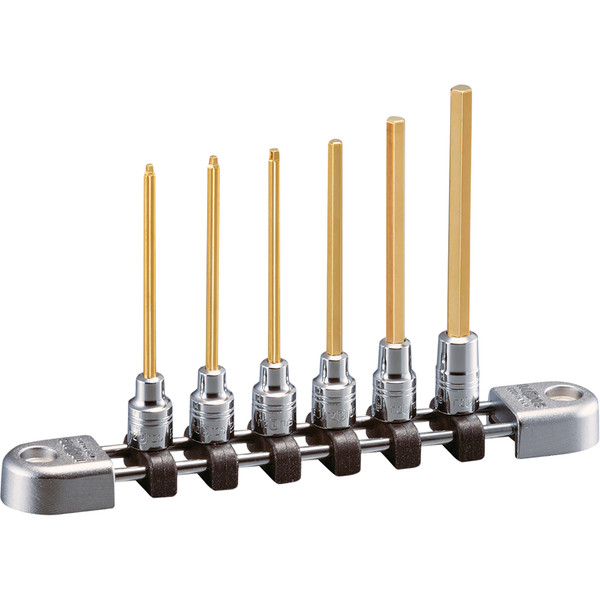 NEPROS - ACH NTBT2L06A 6 Piece 1/4" Drive Long Hex Socket Set