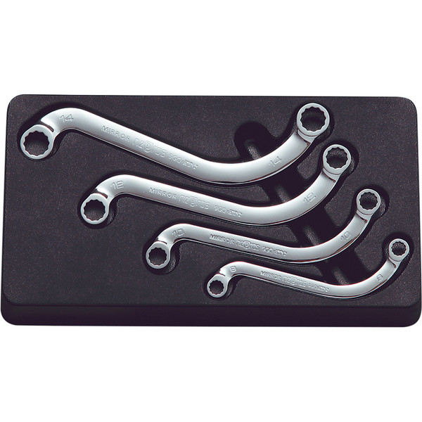 NEPROS - ACH NTM1204 4 Piece Metric 12 Pt S-Shape Box End Wrench Set