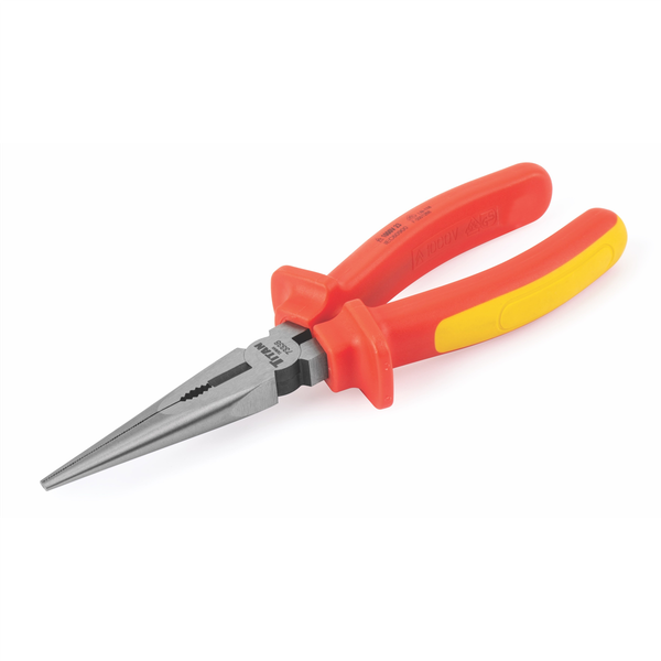 TITAN TOOLS 73338 8" Insulated Long Nose Pliers