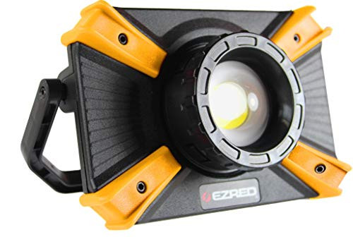 E-Z Red EZXLF1000-OR EZ RED XLF1000-OR 1, 000 lm Micro-USB Rechargeable Work Light, Black, Orange