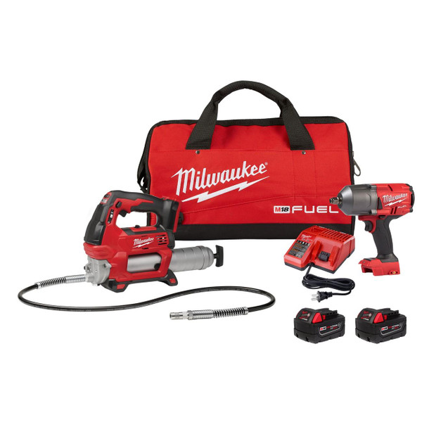 MILWAUKEE ELECTRIC TOOL 2767-22GR M18 FUEL HTIW With Grease Gun Kit