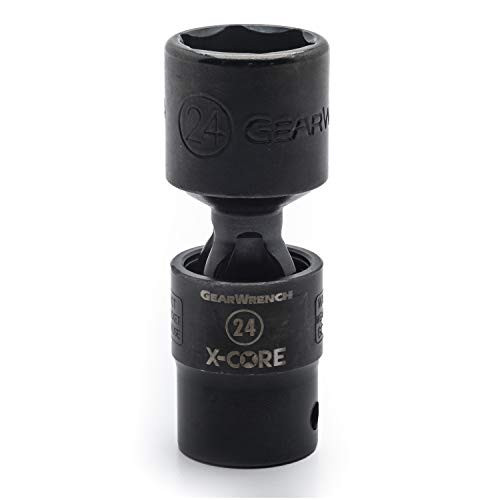 Apex KD84728 GEARWRENCH 1/2" Drive 6 Point Standard X-Core Pinless Universal Impact Metric Socket 18mm -