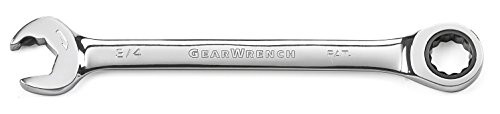 Apex KD85578 GearWrench 9/16" 12 Point Open End Ratcheting Combination Wrench, Black