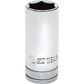 GEARWRENCH 80396S-06 14MM Mid Length 3/8 Drive 6 Pt. Chrome Sockets