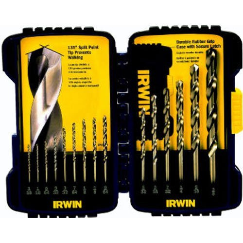 IRWIN SPEEDBOR HA316015 Irwin Industrial Tools Cobalt Drill Bit Set, 15-Piece