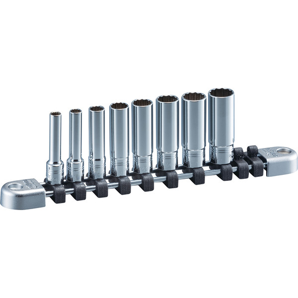 NEPROS - ACH NTB2L08WA 8 Piece 1/4" Drive Metric Deep 12 Pt Socket Set