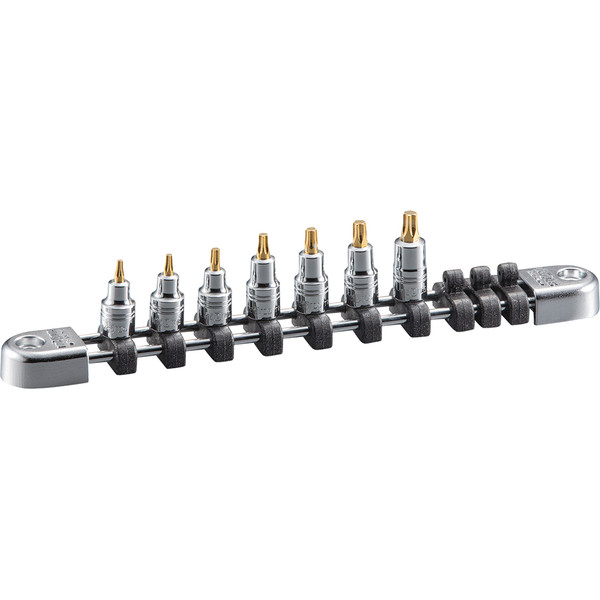 NEPROS - ACH NTQ4T07SS 7 Piece 1/4" Drive Stubby Torx Socket Set