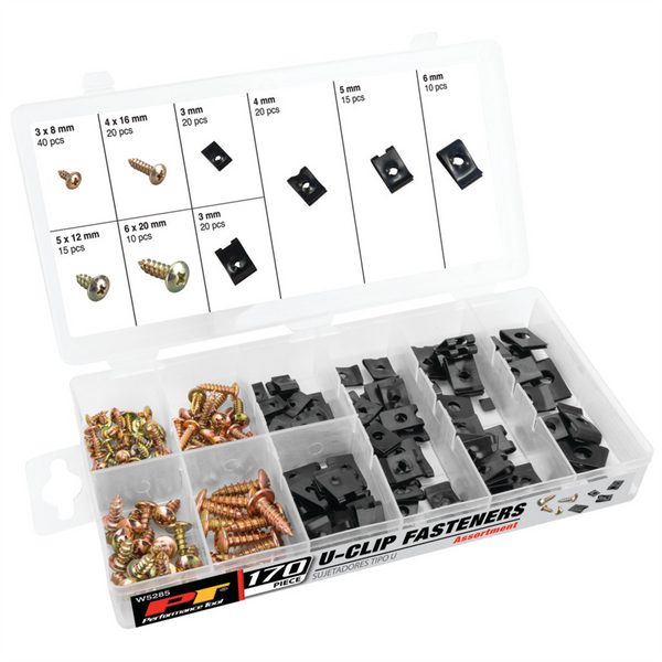 WILMAR - ACH 5285 170 Piece U-Clip Fastener Assortment
