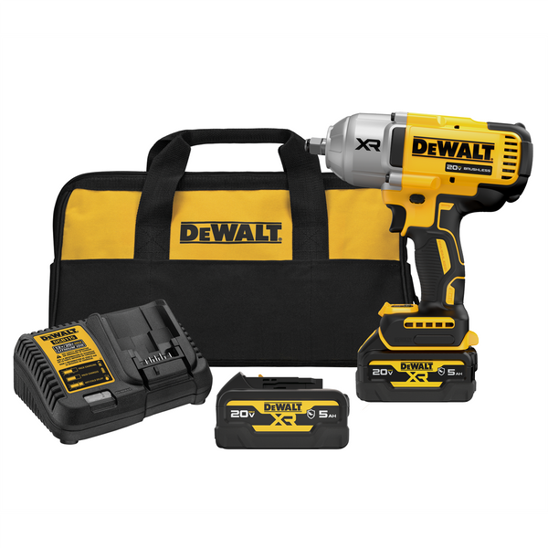 DEWALT-BLACK AND DECKER INC DCF900GP2 20V Max XR 1/2 High Torque Impact Wrench with Hog Ring Anvil Extended Kit