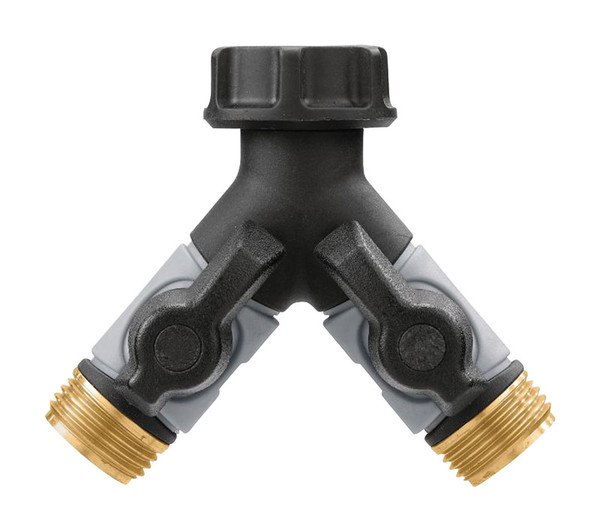 Y-HOSE CONNCTR W/SHUTOFF
