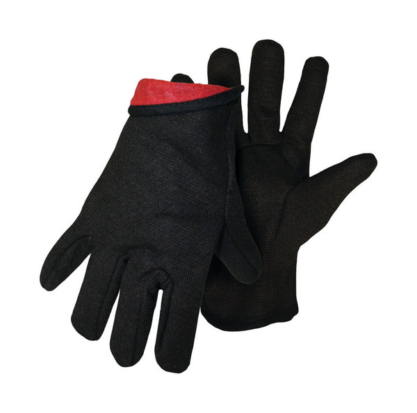 JERSEY WORK GLOVES BRN L