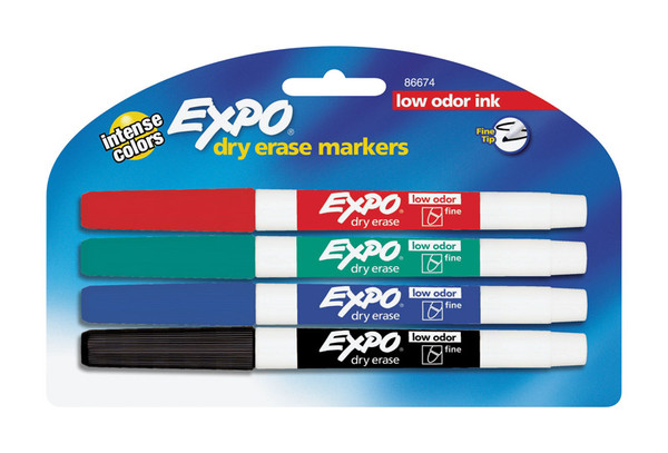 EXPO DRY ERASEMARKER 4CT