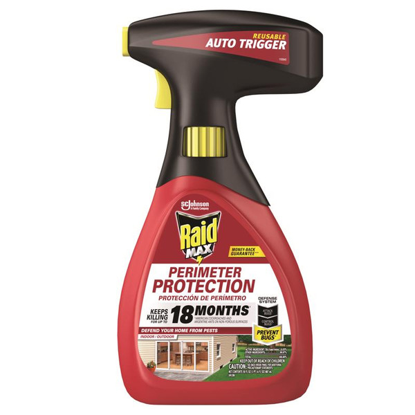 INSECT BARRIER MAX 30OZ Raid Max Perimeter Protection Insect Control Spray 30 oz