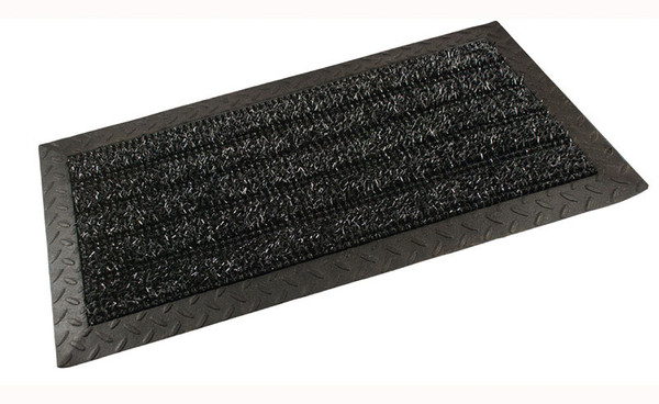 DOOR MAT BLK 18X34
