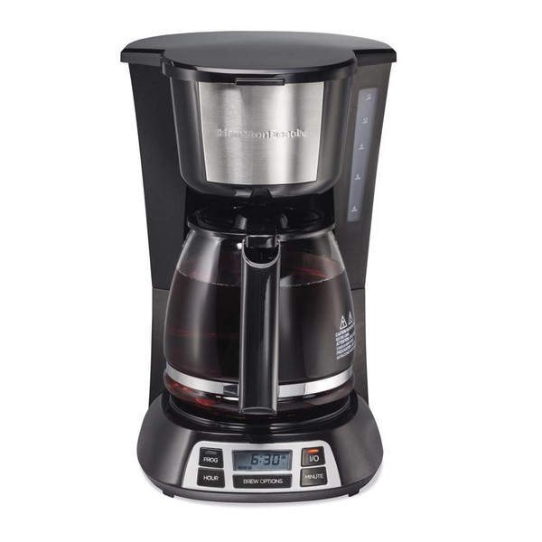 COFFE MAKR BLK/SLV 12CUP