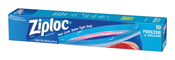 BAG FRZR ZIPLCK 2GL BX10