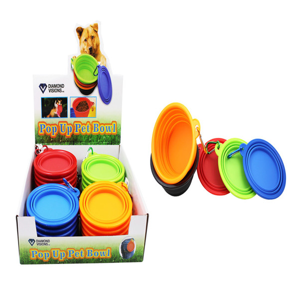 POP UP PET BOWL ASST 5