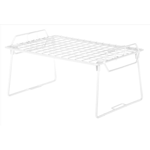 STACKABLE SHELF WHT 8H