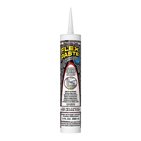 RUBBER PASTE WHITE 9OZ