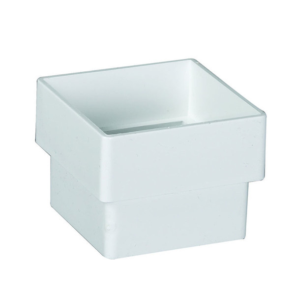 DWNSPOUT CNCTR VNYL WHT