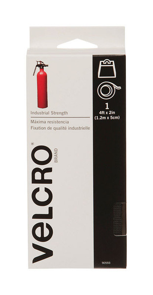 VELCRO 2X4 INDUSTL BLK