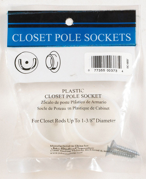 SOCKET POLE 1-3/8 WHITE