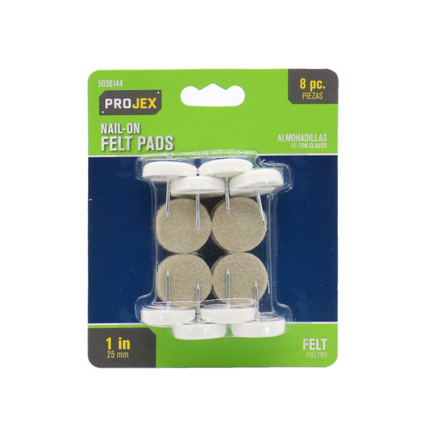FELT PADS 1 ACE 8PK