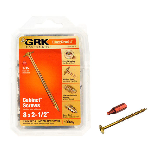 CAB SCREW #8X2.5 100PK