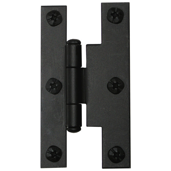FLUSH H-HINGE BLK IRON