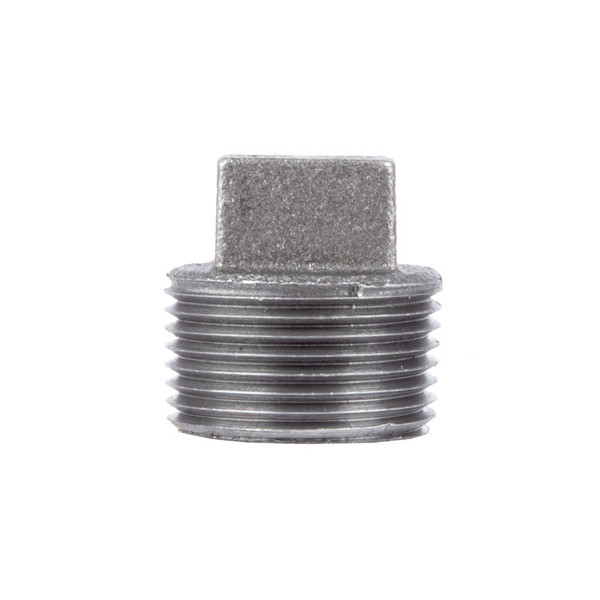 PLUG SQ HEAD 2-1/2 BLK