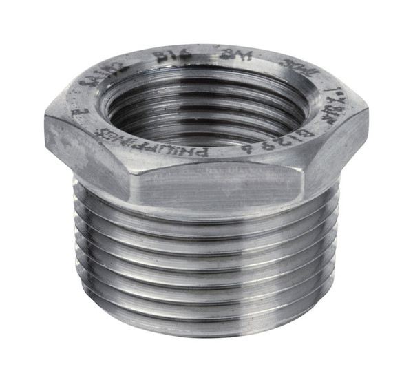 HEX BUSHING 1-1/2X1 SS
