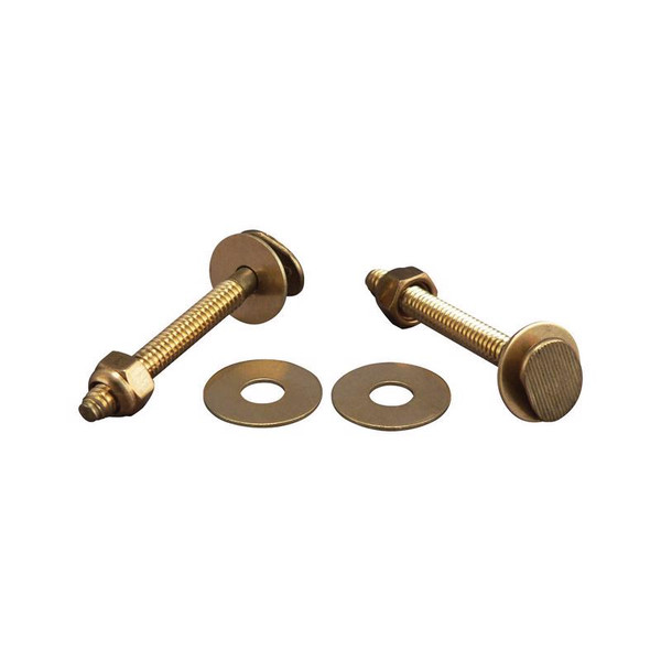 TOILET BOLT SET 2PK Plumb Pak Toilet Bolt Set Brass