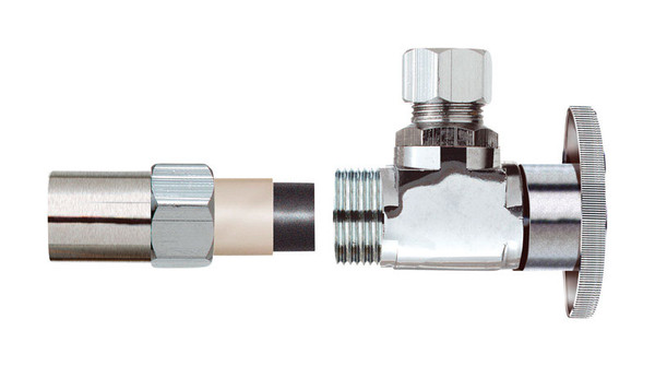 ANGLE VALVE 3/8OD Plumb Pak 1/2 in. Compression in. X 3/8 in. Compression Brass Angle Valve