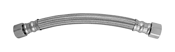 WATER HEATER CONNECTOR Plumb Pak 3/4 in. FIP in. X 3/4 in. D FIP 18 in. Stainless Steel Water Heater Supply Connector
