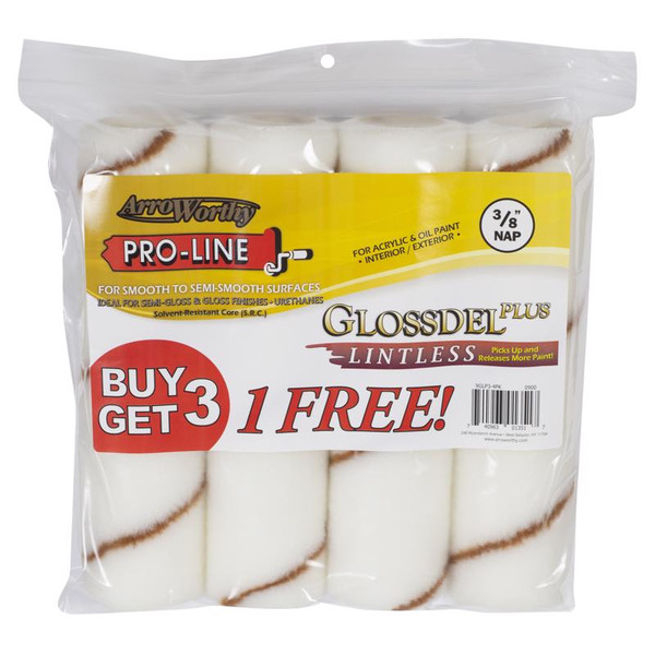 PAINT ROLLR CVR WHT 3/8"